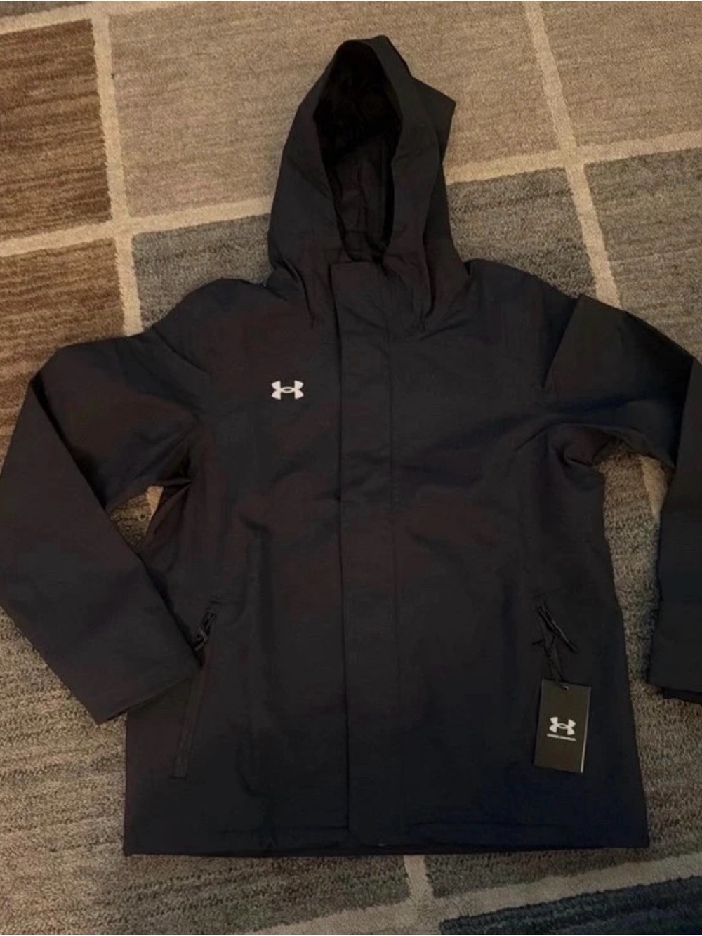 Under Armour Black Hooded Performance Jacket *NEW* MSRP $185